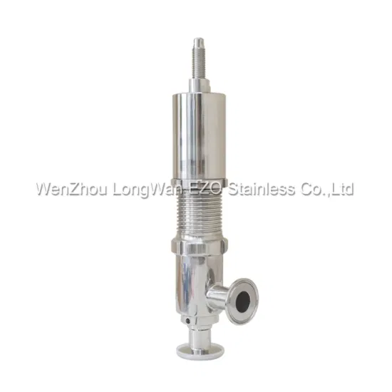 Stainless Steel High Purity Clamped Pressure Safety Relief Over Flow Valve (JN